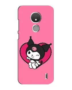 Чохол для Nokia C21 з картинкою «Kuromi — любов у серці»