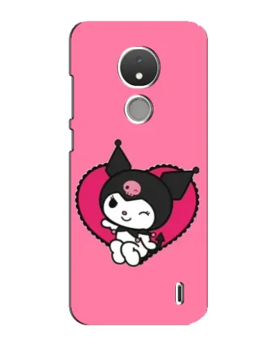 Чохол для Nokia C21 з картинкою «Kuromi — любов у серці»