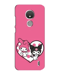 Чохол для Nokia C21 з картинкою «Kuromi та My Melody»