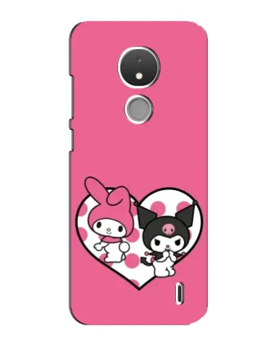 Чохол для Nokia C21 з картинкою «Kuromi та My Melody»