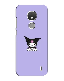 Чохол для Nokia C21 з картинкою «Kuromi — фіолетовий мінімалізм»