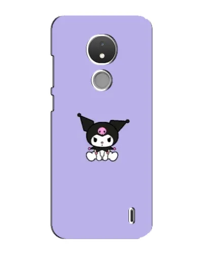 Чохол для Nokia C21 з картинкою «Kuromi — фіолетовий мінімалізм»