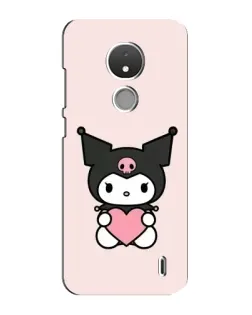 Чохол для Nokia C21 з картинкою «Kuromi та серце»