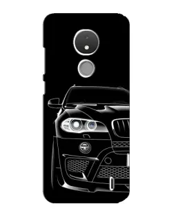 Чехол для Nokia C21 с картинкой «Темный силуэт BMW»