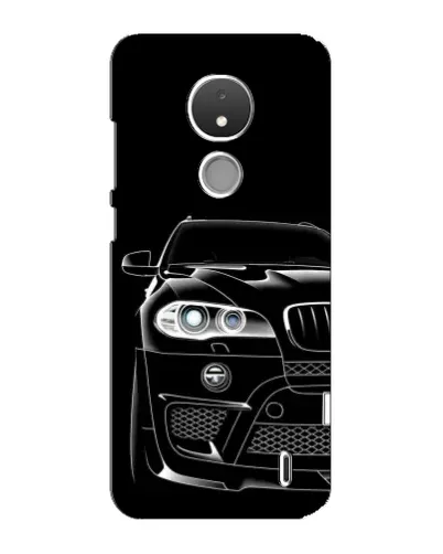 Чехол для Nokia C21 с картинкой «Темный силуэт BMW»