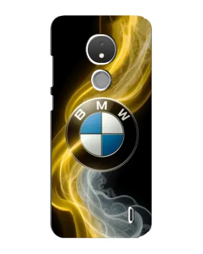 Чехол для Nokia C21 с картинкой «Золотистый дым BMW»