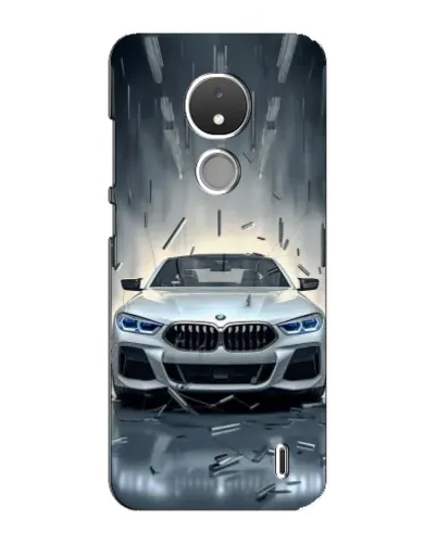 Чехол для Nokia C21 с картинкой «BMW в свете фар»
