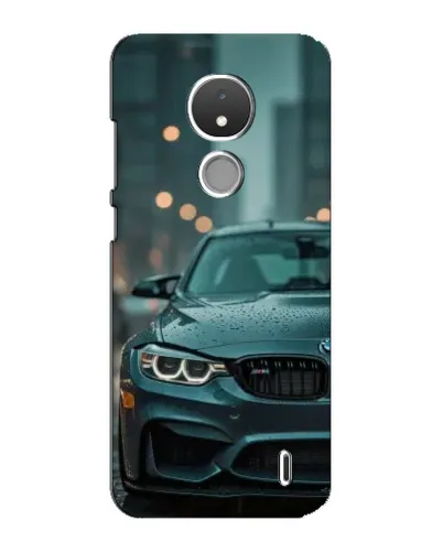 Чехол для Nokia C21 с картинкой «BMW в огнях города»