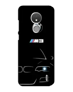 Чехол для Nokia C21 с картинкой «Минималистичный принт BMW M3»