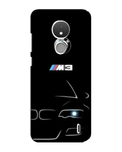 Чехол для Nokia C21 с картинкой «Минималистичный принт BMW M3»