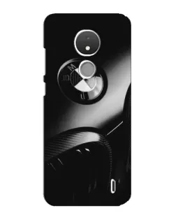 Чехол для Nokia C21 с картинкой «Эмблема BMW — макро»