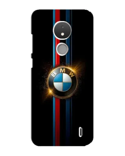 Чехол для Nokia C21 с картинкой «BMW M-Power неон»