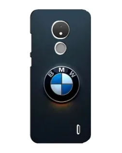Чехол для Nokia C21 с картинкой «Логотип BMW — минимализм»