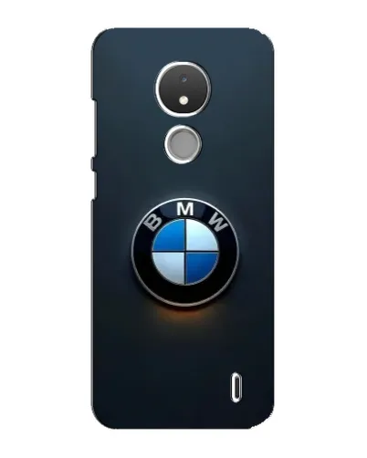 Чехол для Nokia C21 с картинкой «Логотип BMW — минимализм»