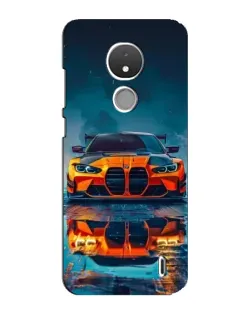 Чехол для Nokia C21 с картинкой «BMW — золотая эмблема»