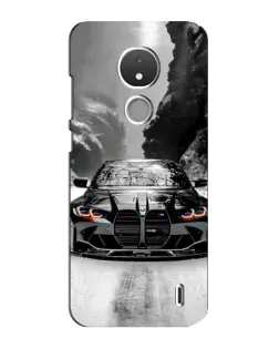 Чехол для Nokia C21 с картинкой «BMW — акварельный дрифт»