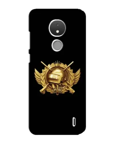 Чехол для Nokia C21 с картинкой «PUBG — оранжевый градиент»