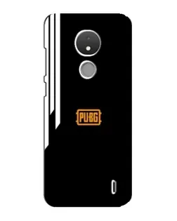 Чехол для Nokia C21 с картинкой «PUBG — вертикальные линии»