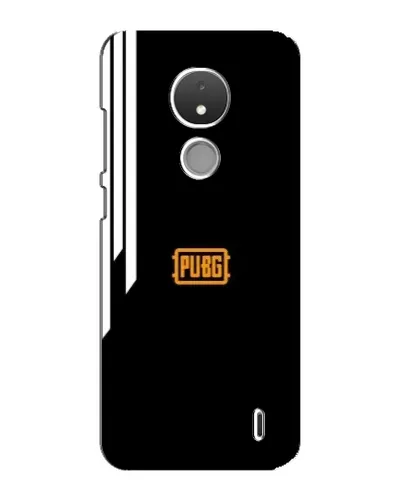 Чехол для Nokia C21 с картинкой «PUBG — вертикальные линии»