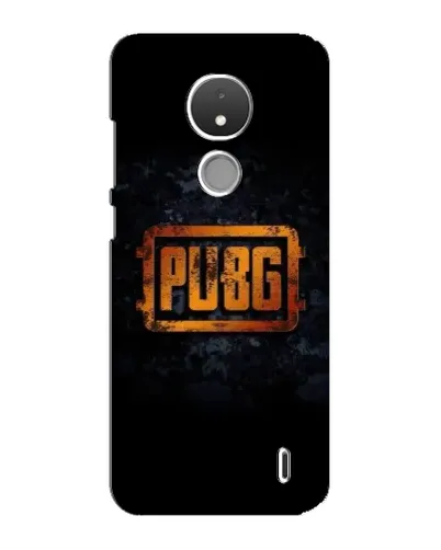 Чехол для Nokia C21 с картинкой «PUBG — золотой логотип»