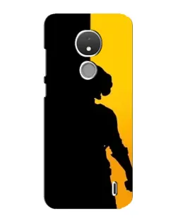 Чехол для Nokia C21 с картинкой «Тень воина PUBG»