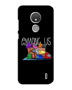 Чехол для Nokia C21 с картинкой «Логотип Among Us»