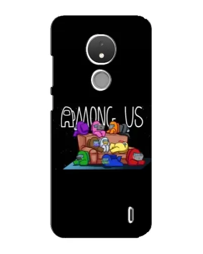 Чехол для Nokia C21 с картинкой «Логотип Among Us»