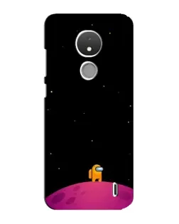 Чехол для Nokia C21 с картинкой «Одинокий герой на планете»