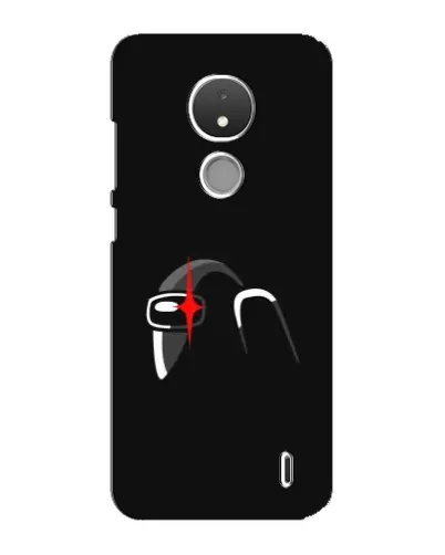 Чехол для Nokia C21 с картинкой «Among Us шлем»