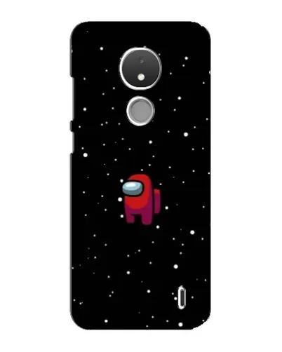 Чехол для Nokia C21 с картинкой «Красный Among Us»