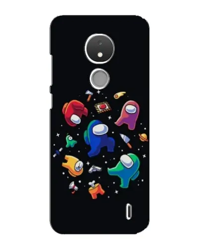 Чехол для Nokia C21 с картинкой «Among Us космос»