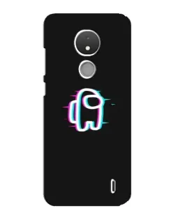 Чехол для Nokia C21 с картинкой «Among Us неон»