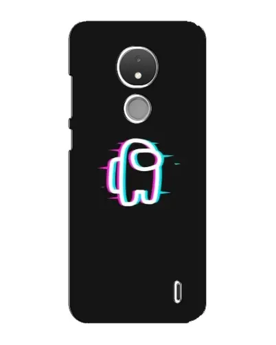 Чехол для Nokia C21 с картинкой «Among Us неон»