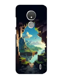 Чехол для Nokia C21 с картинкой «Вид из пещеры»