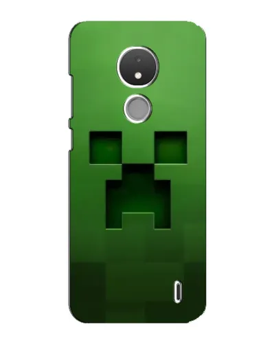 Чехол для Nokia C21 с картинкой «Крипер микро-дизайн»