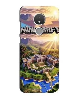 Чехол для Nokia C21 с картинкой «Minecraft панорама»