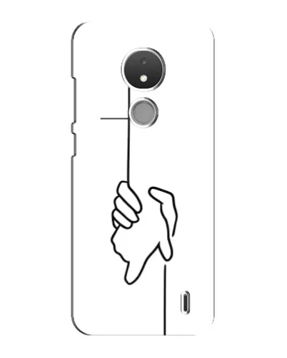 Чехол для Nokia C21 с картинкой «Рука держит»