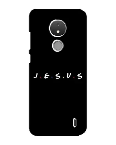 Чехол для Nokia C21 с картинкой «Точки веры J.E.S.U.S.»
