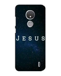 Чехол для Nokia C21 с картинкой «Звездное небо Jesus»