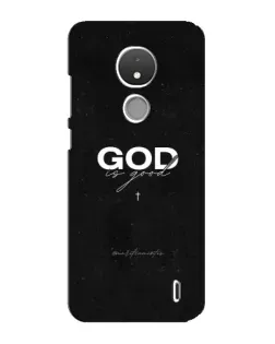 Чехол для Nokia C21 с картинкой «GOD — Бог над всем»