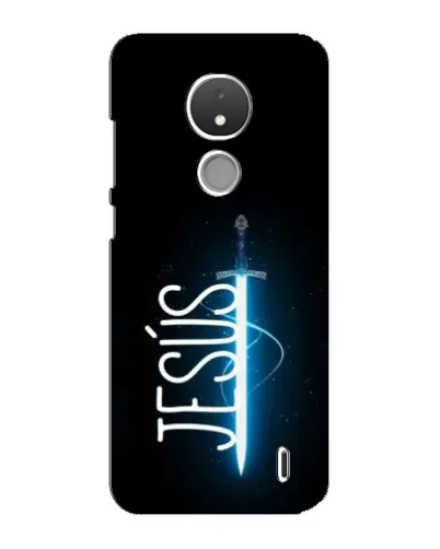 Чехол для Nokia C21 с картинкой «Меч Духа Jesus»