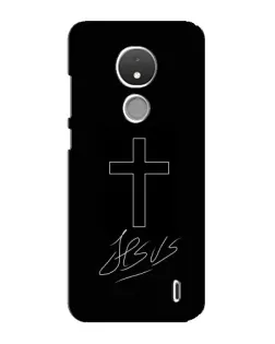 Чохол для Nokia C21 з картинкою «Графічний хрест Jesus» Чохол для Nokia C21 з картинкою «Графічний хрест Jesus»