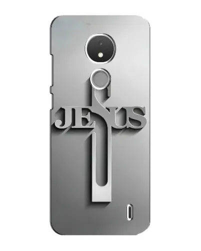 Чохол для Nokia C21 з картинкою «Металевий хрест Jesus» Чохол для Nokia C21 з картинкою «Металевий хрест Jesus»