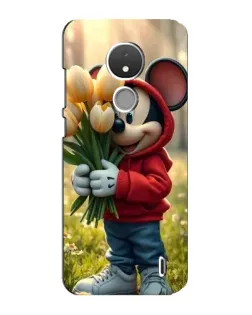 Чехол для Nokia C21 с картинкой «Микки с тюльпанами» Чехол для Nokia C21 с картинкой «Микки с тюльпанами»