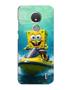 Чехол для Nokia C21 с картинкой «Спанч Боб на гидроцикле» Чехол для Nokia C21 с картинкой «Спанч Боб на гидроцикле»