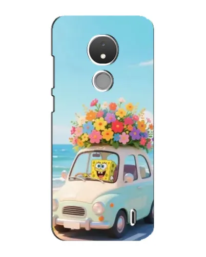 Чехол для Nokia C21 с картинкой «Автомобильное путешествие»