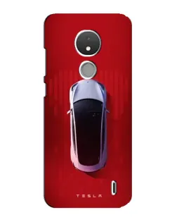 Чехол для Nokia C21 с картинкой «Tesla Top View»