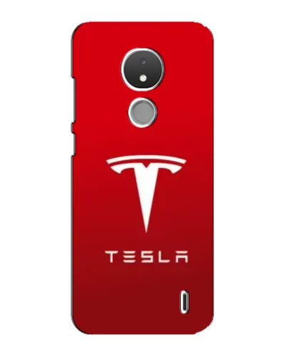 Чехол для Nokia C21 с картинкой «Tesla Red Classic»