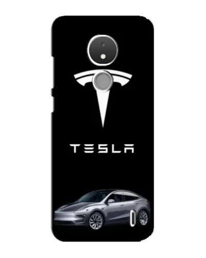 Чехол для Nokia C21 с картинкой «Tesla Model Y»