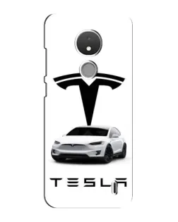 Чехол для Nokia C21 с картинкой «Tesla White Style»